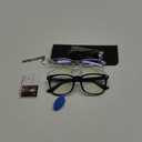 livho High Tech Blue Light Glasses - Advanced 99% Blue Light Blocking Computer Glasses - Anti Eyestrain & UV Glare Protection (*B1 Light Black+clear)