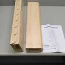 4 Pieces Wall Mounted Storage Shelves for Room Sturdy Wooden Floating Infant Room Storage Rack