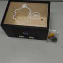 Clear Piggy Bank with Lock, Large Money Saving Jar Money Bank Box Container for Cash Saving, Openable Clear Money Coin Change Bank Jar Container Penny Piggy Jar Bank for Adults Kids, Black