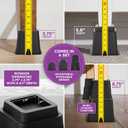 HOLDN STORAGE Adjustable Bed Risers and Furniture Risers-Stackable Bed Lift 3, 5, or 8 Inch-Set of 4 Bed Risers-Heavy Duty-Perfect for College Dorms- Supports up to 1,300 lbsFits Legs up to 2.75 W