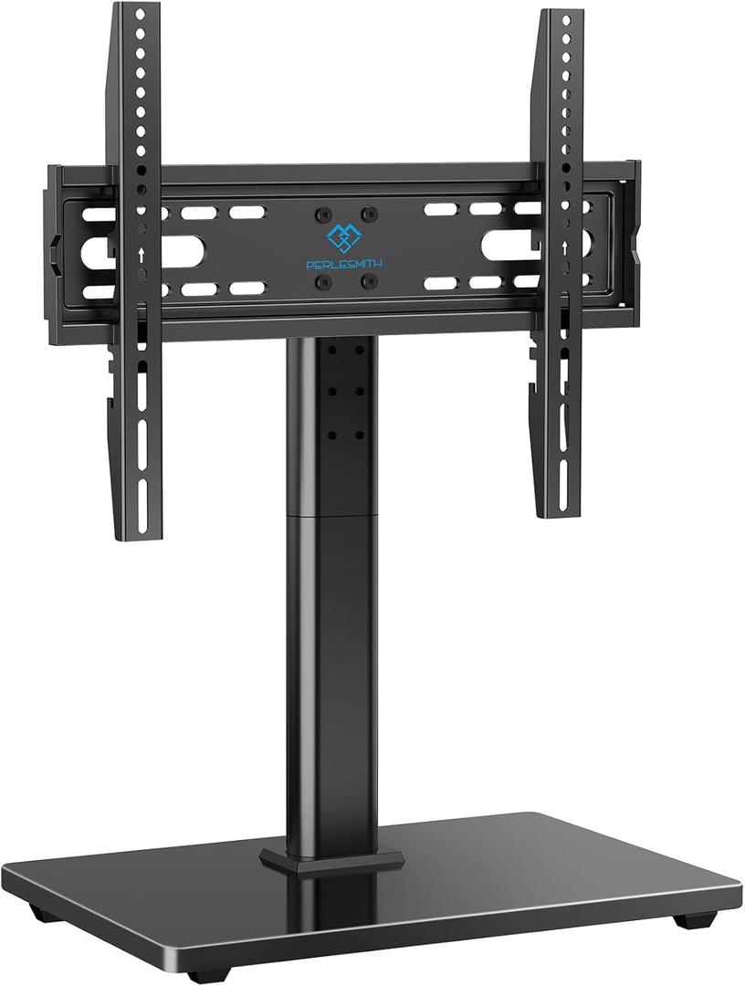 PERLESMITH Universal TV Stand Legs for 32-70 inch TVs, Table Top TV Stand up to 99 lbs, Height Adjustable Television TV Mount, Universal TV Base for Livingroom & Bedroom, VESA 400x400mm 