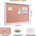 18"x24" Pink Felt Bulletin Board, Framed Pin Board