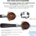 54mm Espresso Dosing Funnel, MATOW Stainless Steel Coffee Dosing Ring Compatible with Breville 54mm Portafilter