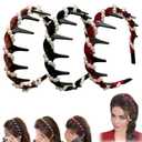 3 Pack Vintage High Cranium Artificial Pearl Hairband, Elegant Pearls Headbands for Women Girls, Bridal Hair Hoops, Decorative Hairs Bands Fashion Hair Accessories for Women (Pearl, One Size)