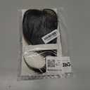 TESSHAIR Clip in Bangs Real Human Hair, Human Hair Clip in Bangs, Middle Part HairPieces, No Tangle & Smooth, 11g #02 Dark Brown