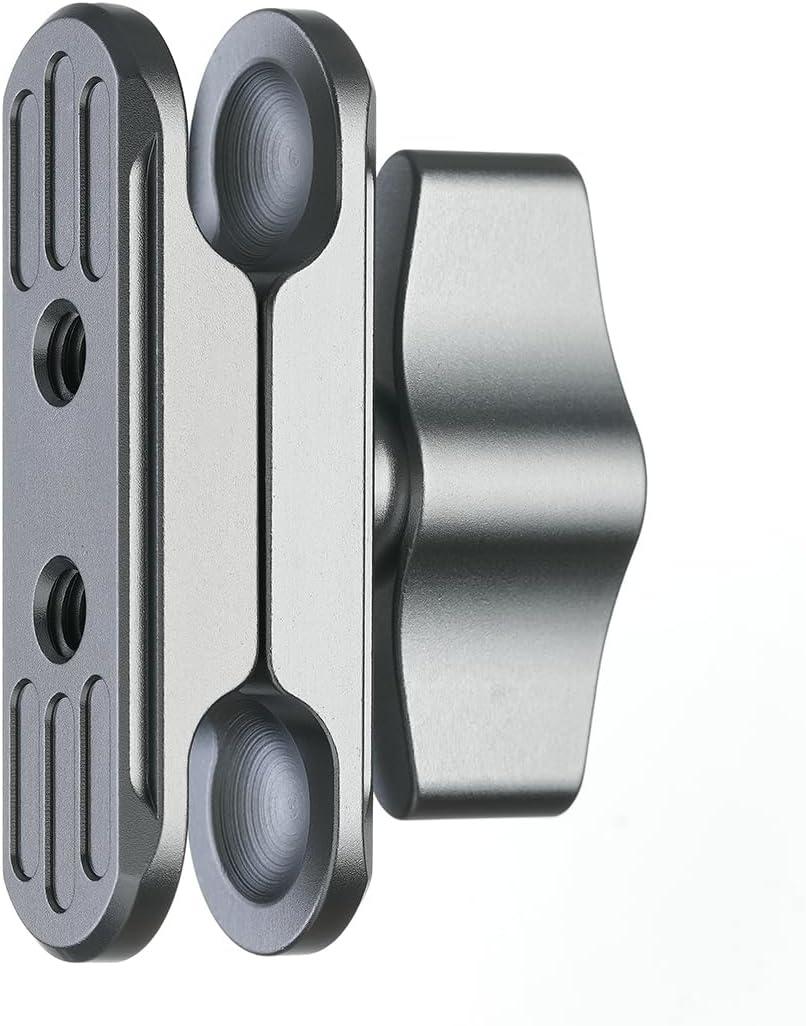 Aluminum 17mm Ball Double Socket Arm for Motorcycle Bike Car Phone Holder Compatible with RAM Mounts Garmin GPS Mount 17mm Ball Mount Adapter