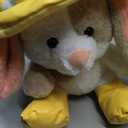 3 x Holiday home Spring Raindrop Bunny With Hat - Yellow 12in