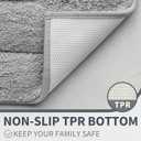 GRANNY SAYS Gray Bathroom Rug, Bath Mat for Bathroom Non-Slip, Super Soft and Water Absorbent, Microfiber Bath Rug, Machine Wash Dry, Bath Rug for Floor, Tub and Shower, 32" x 20"