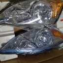 WEELMOTO for 2007-2011 HONDA CR-V EX, EX-L, LX, SE [4-Door Sport Utility] Headlights Pair Headlamp set Chrome Housing Amber Reflector Left+Right Side