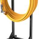 Garden Hose Holder Freestanding, Water Hose Holders for Outside with 4 Spikes, Outdoor Garden Hose Storage Heavy Duty 150ft Hose Hanger Metal Hose Stand Detachable Hose Reel Rack Organizer