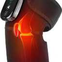 MOAJAZA Knee Massager with Heat and Vibration, Heating Pad for Knee Shoulder Elbow, Heated Knee Brace for Arthritis with Massage (Black 1 Pack)