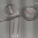 2 Pack 40 oz Tumbler Flip Straw Lid Replacement fit for HydroJug, Spill Proof Splash Resistant Tumbler Lids,Reusable Leak Proof Tumbler Cover for Cup Accessories (Pink)