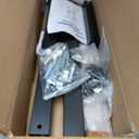 2 Step Handrails for Outdoor Steps, Metal Wood Grain Hand Rails