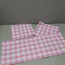 3 Pack Pink and White Checkered Tablecloth, 54 X 108Inch Plastic Red Gingham Table Cloth Waterproof Red Checkered Table Cover for Easter Mother's Day Wedding Birthday Anniversay Baby Bridal Shower
