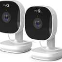 Chamberlain myQ Smart Indoor Security Camera  1080p HD Video, Night Vision, Motion Detection, Wi-Fi, Two-Way Audio, Smartphone Control, 2 Pack