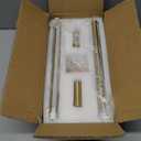 24.4 Inch Hardwired Wall Sconces Set of Two, 3000K Warm White Dimmable Modern Wall Sconces, 350 Rotate LED Light Fixtures Wall Lamp for Bathroom Living Room Bedroom Bedside, Brushed Brass