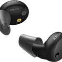 Sony CRE-E10 Self-Fitting OTC Hearing Aids for Mild to Moderate Hearing Loss, Prescription-Grade Sound Quality, Comfortable Earbud Design, Bluetooth Enabled for iOS, and Rechargeable Battery, Black