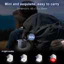 Mini Portable Air Pump for Inflatables,USB Rechargeable Air Mattress inflator with Camping Lantern for Sleeping Pads, Travel, Pool Floats, Inflatable Toys