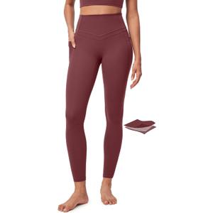 IUGA Compression Leggings with Pockets for Women Tummy Control Leggings No Front Seam Workout High Waist Yoga Pants (Small)