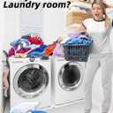 Magnetic Laundry Guard 24" - Metal Laundry Guards for Washer and Dryer Countertop, Laundry Topper, Washing Machine Dryer Countertop Guard for Laundry Organization Accessory