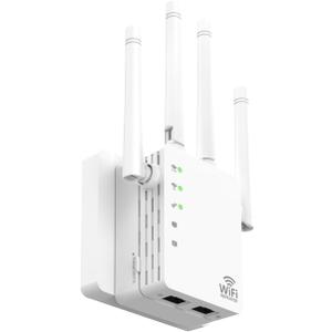 WiFi Extender Supports 105 Devices, 1.2Gbps Home Signal Booster,Dual Band 5GHz/2.4GHz, Covers Up to 12880 Sq.ft, EasyMesh Compatible, with 1 Ethernet Port