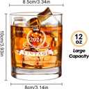 LIGHTEN LIFE 2026 Retirement Gifts for Men 12 OZ,Retirement Whiskey Glass in Valued Wooden Box,Funny Party Decoration,The Legend Has Retired Gifts