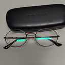 RB.Pilot Classic Aviator Reading Glasses for Men Women Light Blocking Computer Readers Spring Hinge Metal Frame Acetate Legs