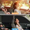 ZATOOTO Suede Car Window Shades 4PCS - Car Window Covers for Ultimate Privacy, UV Protection, and Heat Insulation, Side Window Sun Shade Perfect for Camping, Travel, Baby Safety, and Daily Use