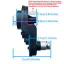 12 Volt RS550 35000RPM High-Speed Motor Gearbox for Power Wheels Kid's Ride On Toys Car Upgrade,12V Motor Replacement Ford Raptor F150/Done Race/Derica Off-Road/Kawasaki/Wrangle