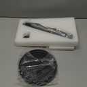 Countertop Paper Towel Holder, Premium Stainless Steel Kitchen Roll Holder with Double Ratchet Mechanism - Decorative for Kitchen, Bathroom, Farmhouse (Matte Black)