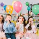 Unicorn Birthday Party Decorations for Girl - Purple Pink Theme Balloon Set, Rainbow Balloons With Heart and Star for Baby Shower Kids Supplies (Multi)