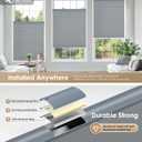 LazBlinds No Tools No Drill Cordless Cellular Shades, Light Filtering Honeycomb Shades for Home, Thermal Insulation Blinds for Windows, 39" W x 64" H, Dark Grey
