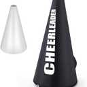 Cheer Megaphone Bag Cheer Megaphone Carrying Bag Cheerleader Storage with Adjustable Shoulder Strap for Football Basketball Homecoming Squad Team Party Dance Club Parade Competition (Black)