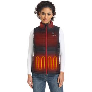 ORORO Women's Lightweight Heated Vest with USB-C Rechargeable Battery, Puffer Classic Heating Vest, Small