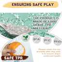 Indestructible Dog Squeaky Ball - Tough Chew Toy for Aggressive Chewers, Medium/Large Dogs Fetch Toy for Indoor, Outdoor & Water Play - Orange (black)