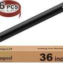 Haipeel 36 Inch Ceiling Fan Downrod, 3 FT Extension Rod with Extended Cord, 1 Inch Diameter Not Threaded Downrod for Ceiling Fan, Heavy Duty Ceiling Fan Accessories (Black)
