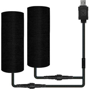 Heated Motorcycle Grips, USB 6-Level Adjustable Handlebar Heater, IP67 Waterproof ATV Heated Grips Covers for 22mm Motorcycle/ATV 4 Wheeler Handlebars Accessories