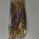 Juinte 8 Pcs Mardi Gras Decoration Carnival Picks Ornaments Artificial Glitter Berry Stems Tree Decor 15.75 Inches Purple Green and Gold Branches for Mardi Gras Tree Table Party Decor(Grass)