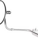 ECCPP Hood Mount Convex Mirrors Compatible With For Freightliner For Kenworth For Peterbilt With Left Right Side Tuck Car Mirrors With Chrome Housing, 25.8 cm x 25.8 cm x 17 cm