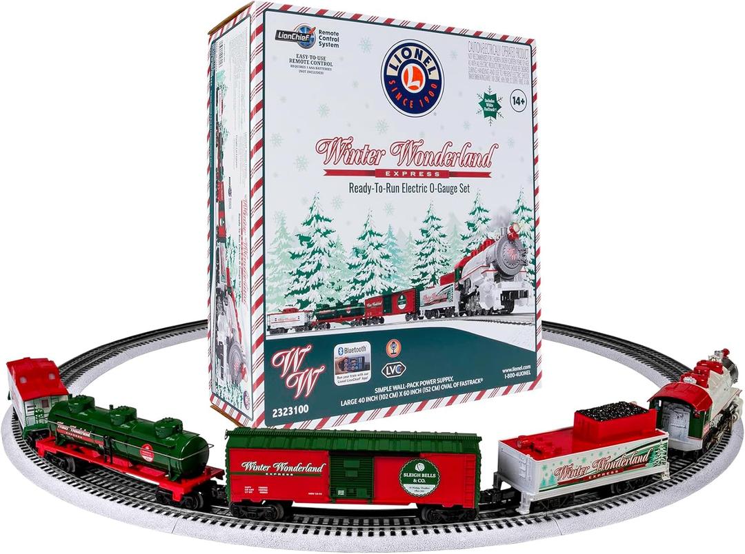 Lionel Winter Wonderland LionChief 5.0 Electric O Gauge Train Set with Bluetooth & Remote One Color