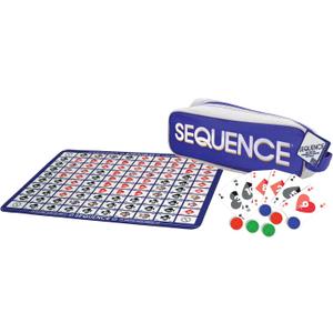 Goliath Sequence On-the-Go Game | Strategy Board Game (15.875" x 11.25") with Canvas Travel Bag | 2-12 Players, Ages 7+