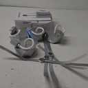 Fly Fans for Tables, Fly Repellent Fan Outdoor Indoor Keep Flies Away, Fly Repellent Fans for Tables with Holographic Blades for Picnic, Party, Restaurant, Kitchen, and BBQ, 4 Pack Silver