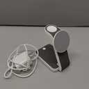 3 in 1 Foldable Wireless Travel Charging Station for MagSafe, Nightstand Magnetic Charger Stand for iPhone 17 16 15 14 Pro Max, Charging Dock with Night Light for Apple Watch/AirPods (White) 