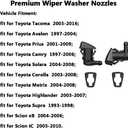 85381-AA010 Premium Wiper Washer Nozzles Fit for Toyota Scion Lexus Select Models | Windshield Washer Fluid Jet Nozzle | Easy to Install | 2 Pack, Ref 85381-44010
