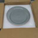 Pokini Ceramic Plates, 8.0 Inch Round Stoneware Salad Plates Use for Dessert, Salad, Appetizer, Microwave and Dishwasher Safe, Scratch Resistant Small Dinner Plates of 6