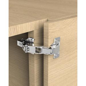 Chibery 4 Pack 180 Degree Soft Close Cabinet Hinges, Lazy Susan & Kitchen Corner, 48mm Hole Distance, Concealed Face Frame & Frameless, Hidden Self Closing, Smooth Slow 3D Adjustment for Fold Cupboard