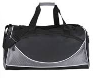 Travel Duffel Bags, 4-Pack – Lightweight Polyester Carry-On Air Travel Bags, Black, 21” x 9” x 10”