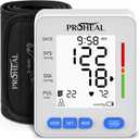 Blood Pressure Monitor for Home Use with Large Upper Arm Cuff - Automatic Talking Pulse and BP Machine with 240 Memory Recalls for 3 Users - Carrying Bag and Batteries Included, Backlit Digital LCD