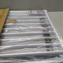 No Pawblems Free Standing Dog Gate with Door, 30'' Tall Foldable Dog Fence for Indoor & Outdoor, Up to 52 Inch Extra Wide Puppy Gate for Stairs, Hallways, Doorways, Deck, Yard (White, 2 Panels)