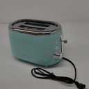 Mueller Retro Toaster 2 Slice with 7 Browning Levels and 3 Functions: Reheat, Defrost & Cancel, Stainless Steel Features, Removable Crumb Tray, Under Base Cord Storage, Turquoise